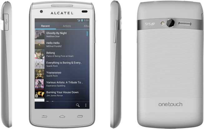 Смартфон alcatel one touch 992d red