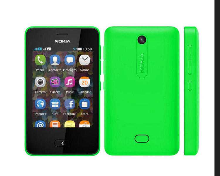 Nokia asha 501 dual sim (желтый)
