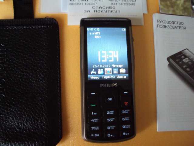 Philips xenium champion x333 (черно-серый)