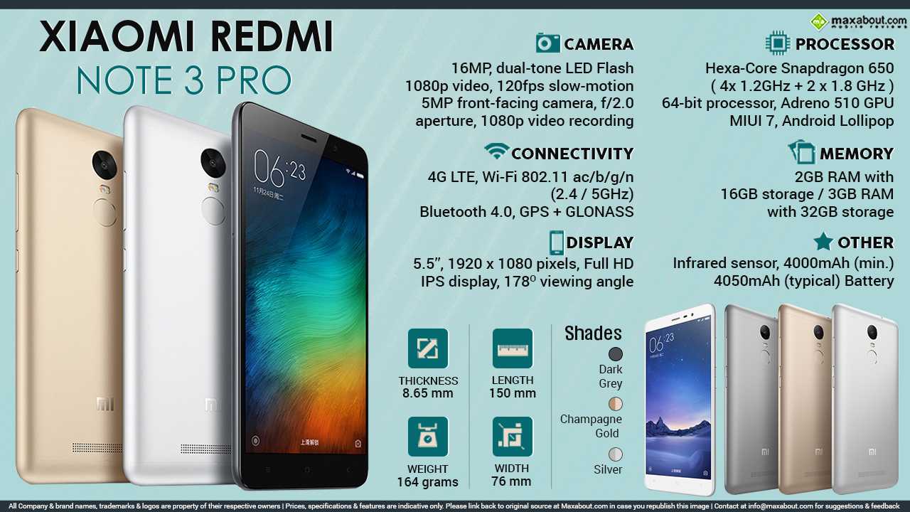 Мобильный телефон Xiaomi Redmi Note 3 Pro - подробные характеристики обзоры видео фото Цены в интернет-магазинах где можно купить мобильный телефон Xiaomi Redmi Note 3 Pro