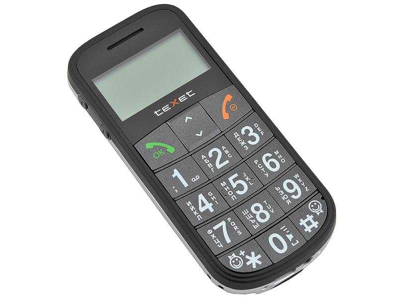 Мобильный телефон texet tm-b110 black